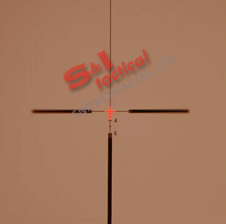 4x32 ACOG Style Optical Tactical Scope W/ Red Fiber Crosshair DE
